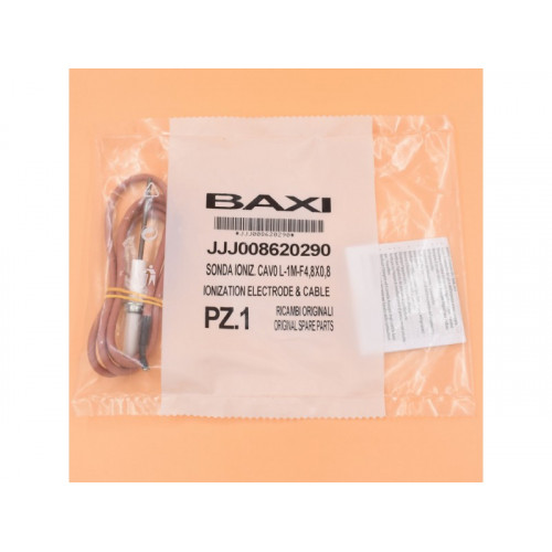 Электрод контроля пламени с кабелем для котлов BAXI Slim (8620290) JJJ008620290 оригинал