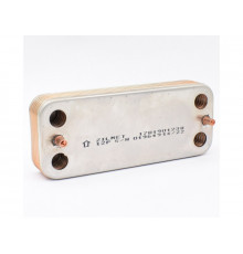Теплообменник ГВС 12 пластин Zilmet 17B1901230 для BAXI Eco Classic, Eco Nova (6304131043) 63041310431P, 63041310091P