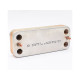 Теплообменник ГВС 12 пластин Zilmet 17B1901230 для BAXI Eco Classic, Eco Nova (6304131043) 63041310431P, 63041310091P