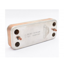 Теплообменник вторичный Zilmet 12 пластин для котлов Protherm Пантера v.15, v.17 (0020043598)