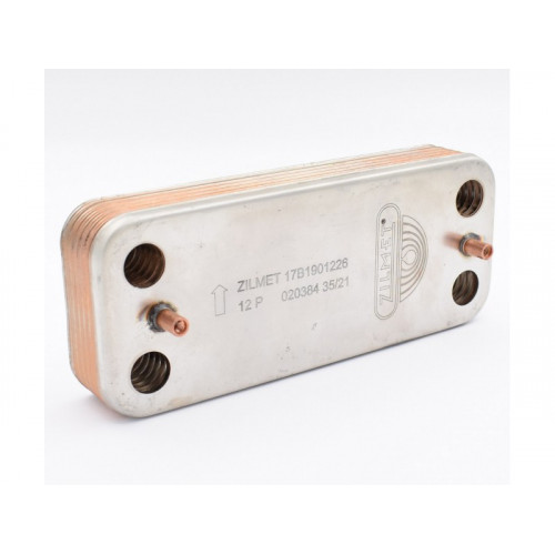 Теплообменник вторичный ГВС Zilmet для котлов Ariston Uno (995945)