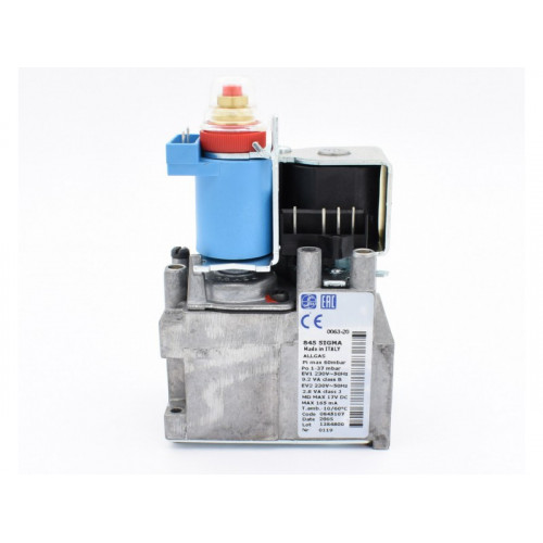Газовый клапан SIT 845 Sigma 0845107 для котлов Ariston и Chaffoteaux (65104254)