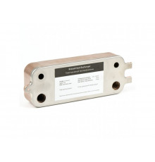 Теплообменник вторичный 16 пластин для котлов Bosch Gaz 6000 W 24C, Buderus Logamax U072-24K (87186446250)
