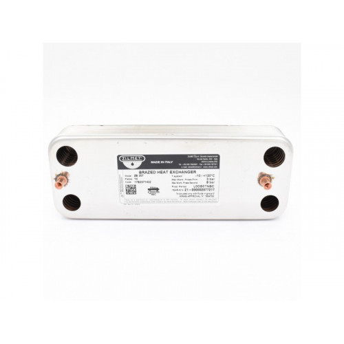 Теплообменник ГВС Zilmet 14 пластин для котлов Bosch Gaz 3000 W, Buderus Logamax U032, U034, Junkers Euroline (87054062870)