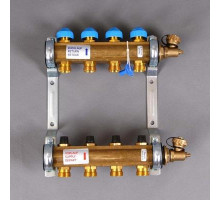 Коллектор для теплых полов Watts HKV-4 из латуни 1"
