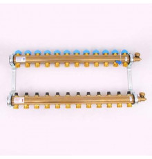 Коллектор для теплых полов Watts HKV-12 из латуни 1"