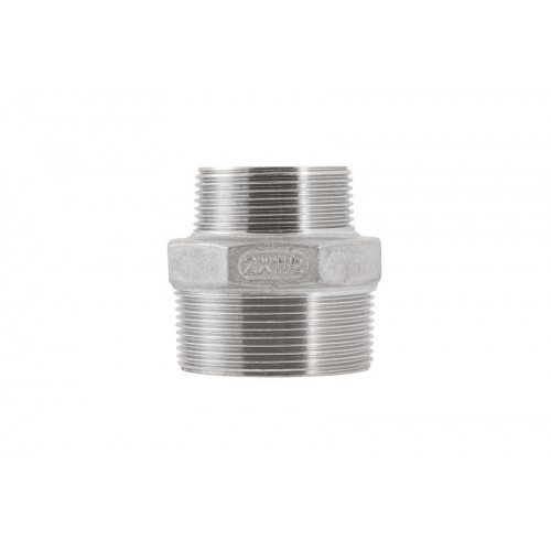 Ниппель переходной Unipump 2”НР / 1,5”НР нерж. cталь