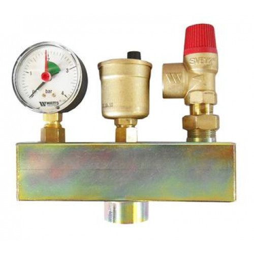 Группа безопасности 3 бар (до 50кВт) Watts KGS 30 без теплоизоляции