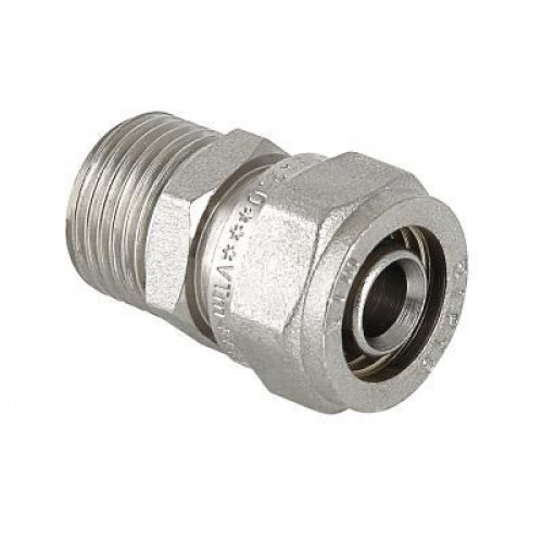 Соединитель VALTEC обжимной с переходом на нар. р. 16х3/4" 10/150