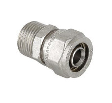 Соединитель VALTEC обжимной с переходом на нар. р. 20х1/2" 10/110