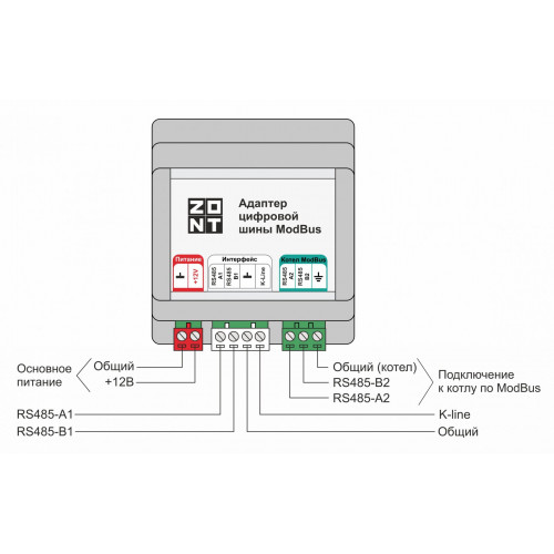 Адаптер цифровой шины ZONT Modbus