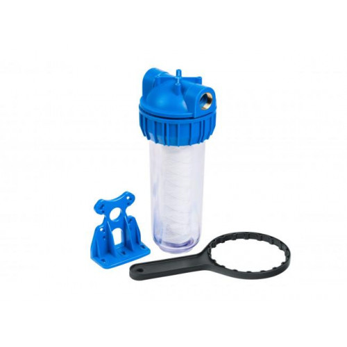 Колба Unipump 10" CFC-10K (резьба 3/4") с картриджем SC-10W (5мкм)