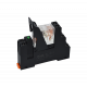 Колодка реле 14F08-E, 8pin на DIN-рейку с пластиковым фиксатором