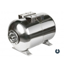 Гидроаккумулятор Unipump 50 л горизонтальный, нерж. сталь, мембрана EPDM