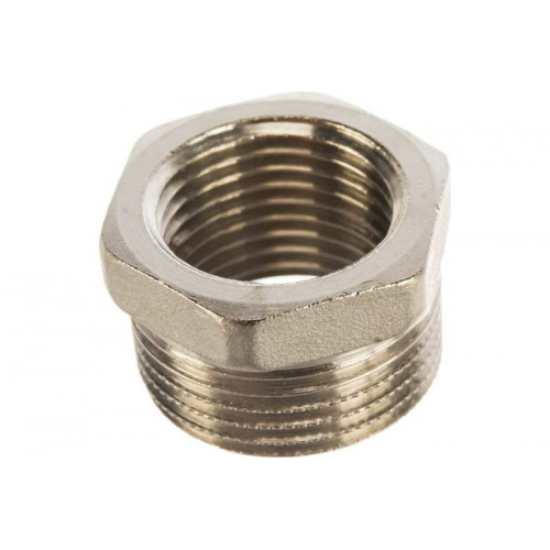 Футорка никелированная Valfex НР 3/4" - ВР 1/2" (350/10)