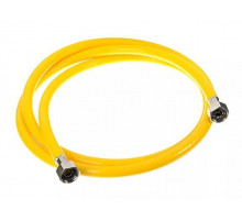 Подводка газовая ПВХ армированная 1/2"г.г. 1,8 м желтая