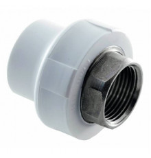 Муфта переходная с внутренней резьбой 40 х 1 1/2" под ключ 24/6 Valfex Белая