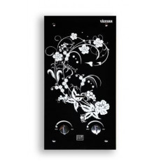Газовая колонка Vilterm S10 Glass (белые цветы)